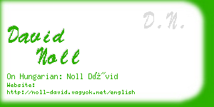 david noll business card